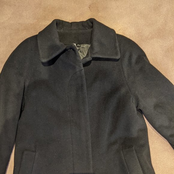 Jones New York Winter Wool Angora Collared Buttoned Swing Coat Size 8 - Picture 5 of 17